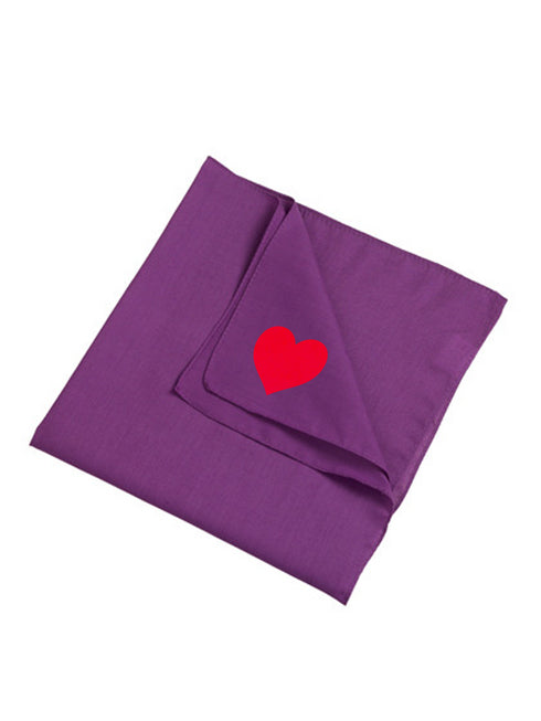 Scarf PBK Heart Neon Red Velvet